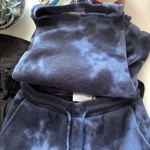 Tie-Dye Waffle Knit Set